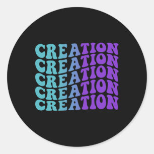 Creation Prevention Awareness Classic Round Sticker