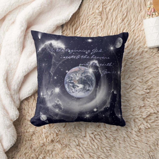 Creation Throw Pillow (Blanket)