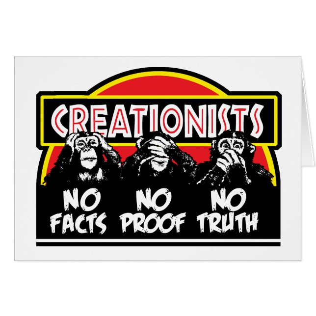 Creationists: Blind, Deaf, and Dumb! - (Front Horizontal)