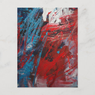 Creative Abstract Art Decor Postcard