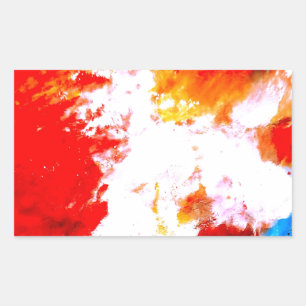 Creative Abstract Artwork Rectangular Sticker