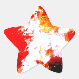 Creative Abstract Artwork Star Sticker