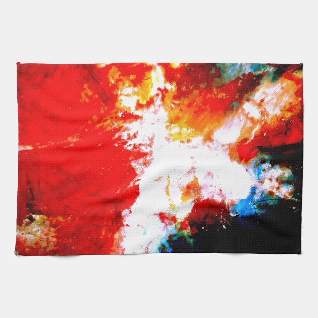 Creative Abstract Artwork Tea Towel (Horizontal)
