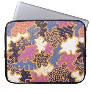 Creative abstract background with bright spots ele laptop sleeve