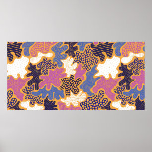 Creative abstract background with bright spots ele poster