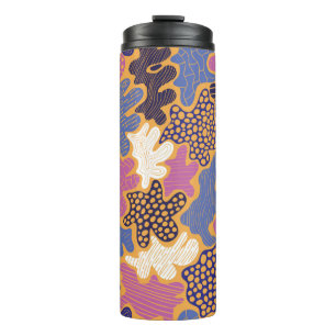 Creative abstract background with bright spots ele thermal tumbler