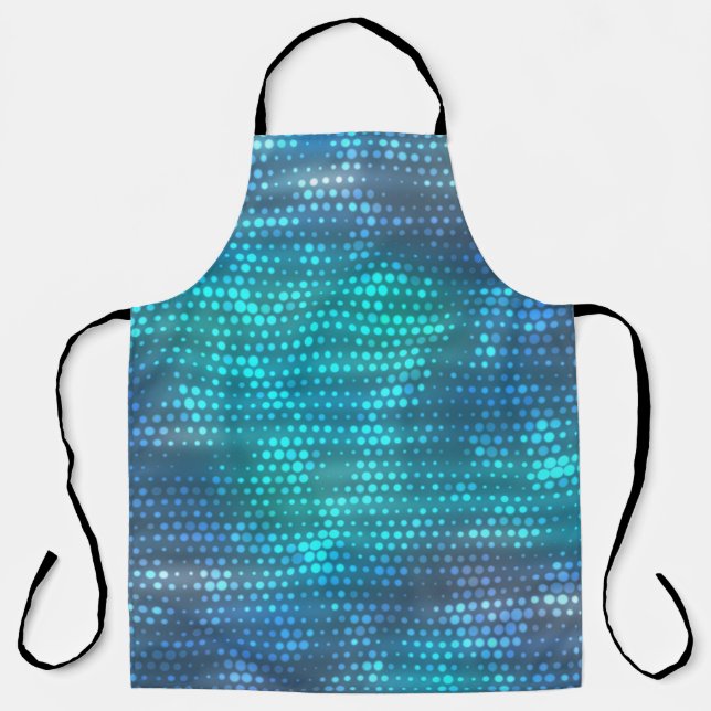 Creative abstract blue background design. apron (Front)