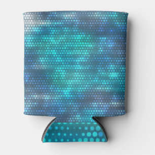 Creative abstract blue background design. can cooler
