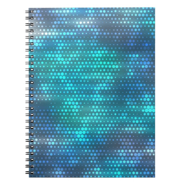 Creative abstract blue background design. notebook (Front)