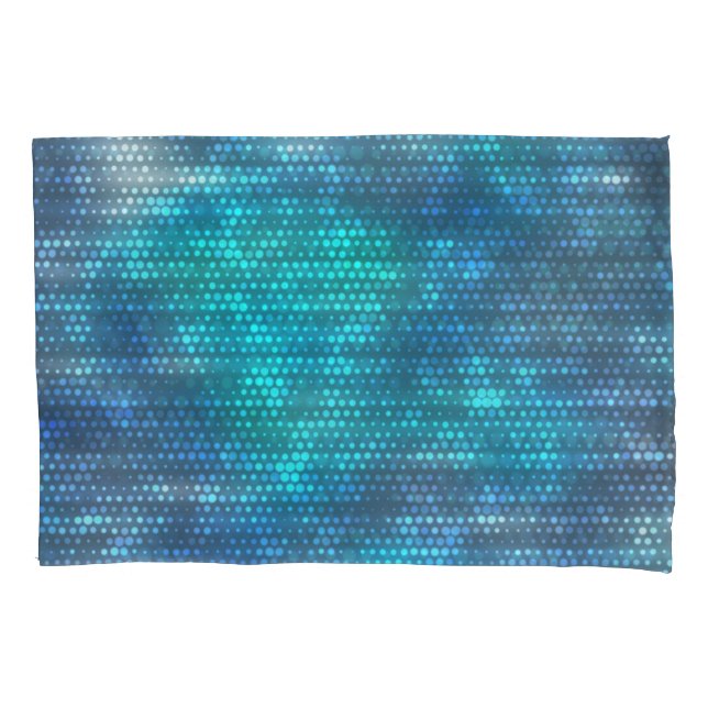 Creative abstract blue background design. pillowcase (Front)