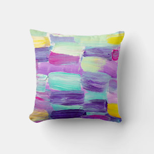 Creative abstract hand painted background, wallpap cushion