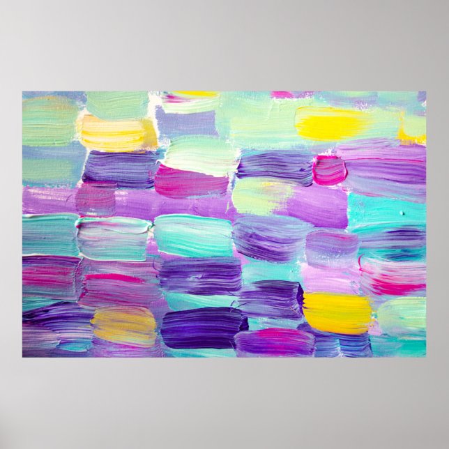 Creative abstract hand painted background, wallpap poster (Front)