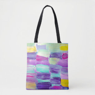 Creative abstract hand painted background, wallpap tote bag