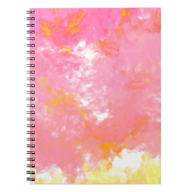Creative abstract painting. Background with artist Notebook (Front)