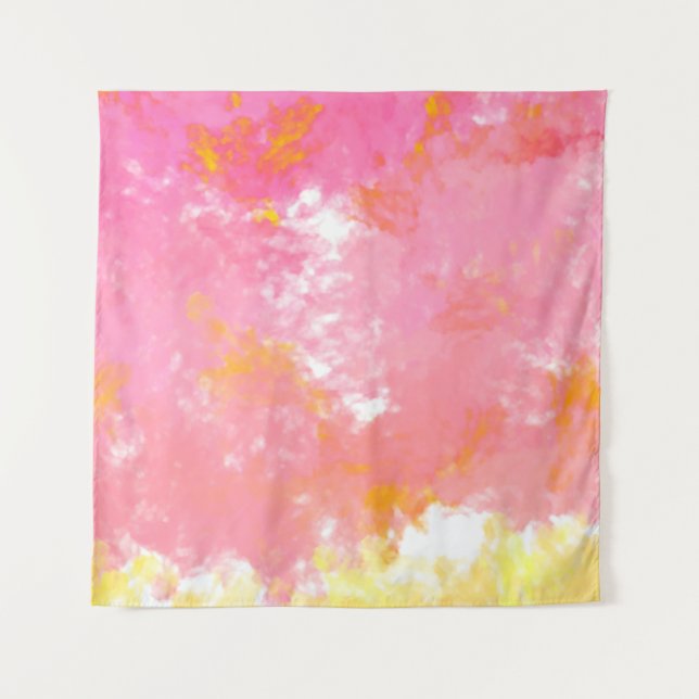 Creative abstract painting. Background with artist Tapestry (Front)