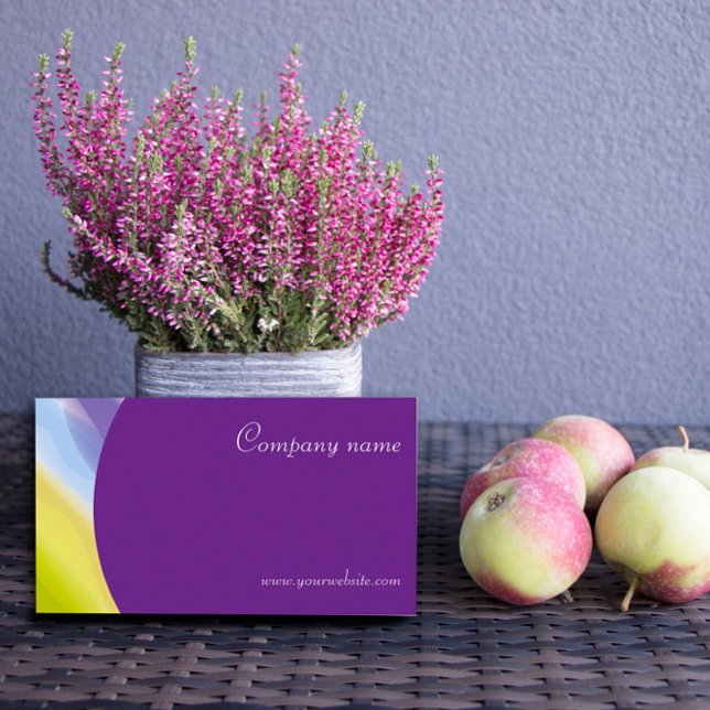 Creative abstract QR purple Business Card (Creator Uploaded)