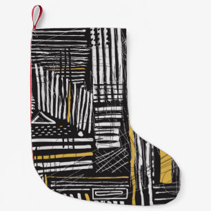 Creative abstract seamless pattern: artistic desig small christmas stocking