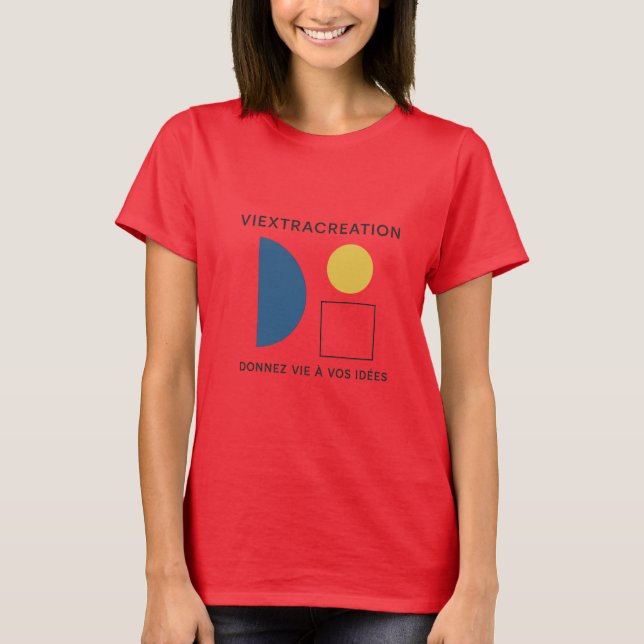 Creative and inspiring T-shirt "Bring your ideas t (Front)