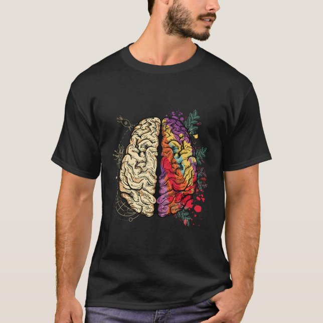 Creative And Logical Hu Brain Anatomy T-Shirt (Front)