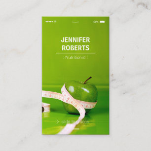 Creative and Unique Dietician Nutritionist Business Card
