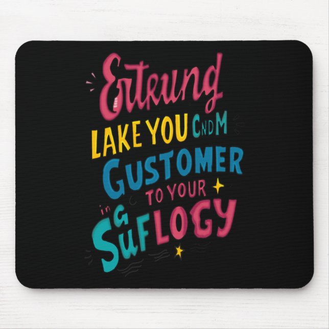 Creative Art Design Sticker  Mouse Mat (Front)