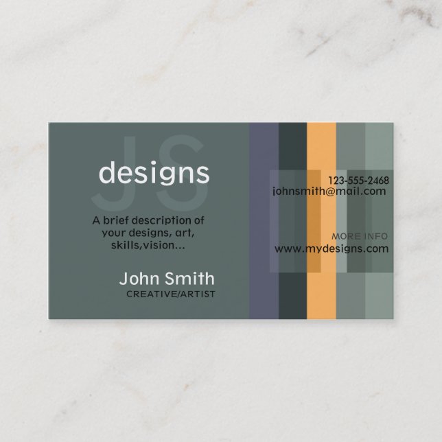 Creative/Artist Business Card (Front)