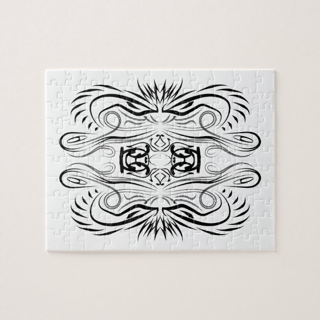 Creative artistic border pattern jigsaw puzzle (Horizontal)