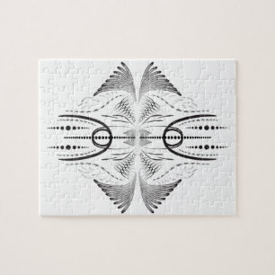 Creative artistic border pattern jigsaw puzzle