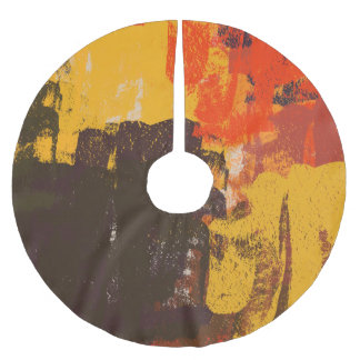 Creative artistic sketch, colourful texture. brushed polyester tree skirt