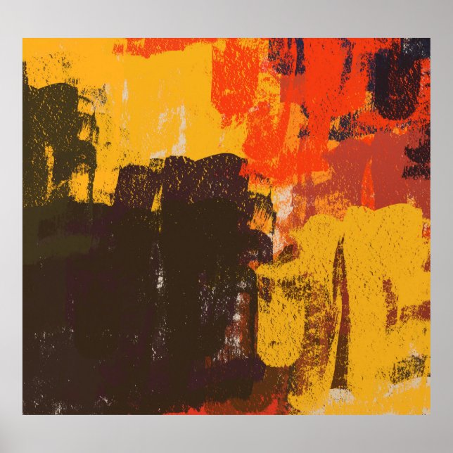 Creative artistic sketch, colourful texture. poster (Front)