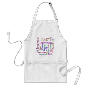Creative Artist's Inspiration Word Art Standard Apron
