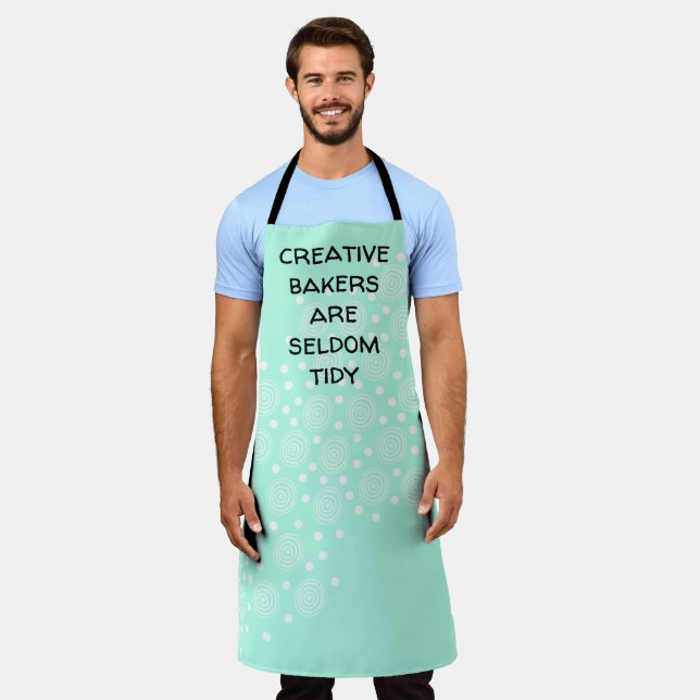 Creative Bakers are Seldom Tidy Pastel Apron (Worn)
