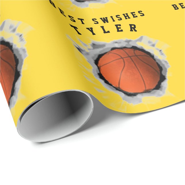 Creative Basketball Gift Wrapping Paper (Roll Corner)