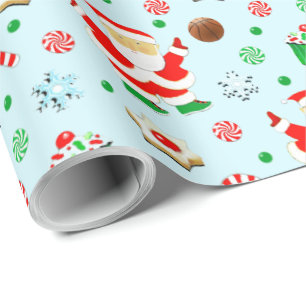 Creative Basketball Holiday Gift Wrapping Paper