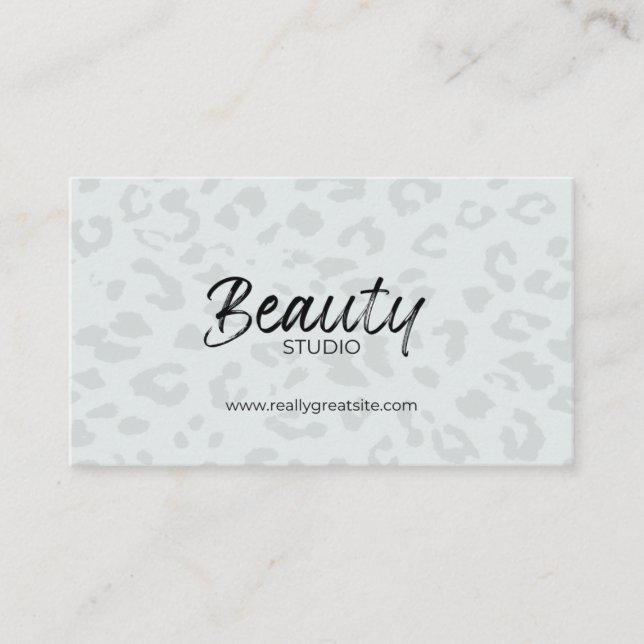 Creative Beauty & Esthetics Professional Business Card (Front)