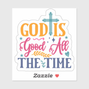 Creative Bible Verse Sticker With Vibrant Colours
