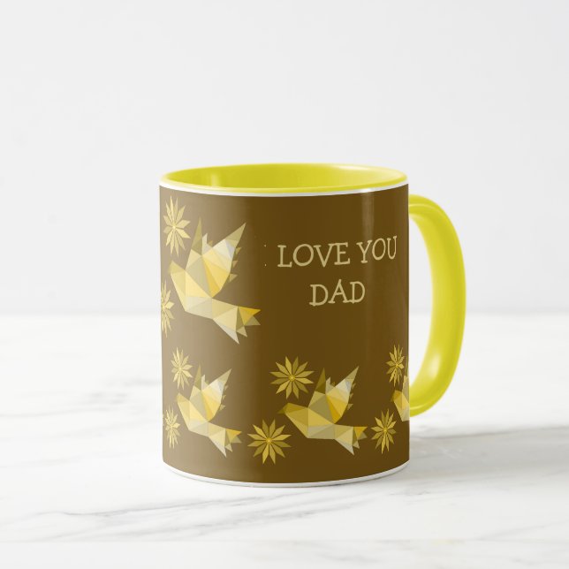 CREATIVE BIRD MUG FOR PRESENT DAD (Front Right)