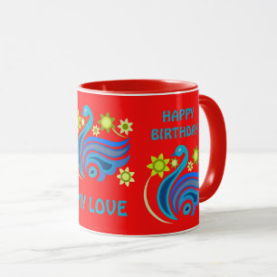 CREATIVE BIRD MUG FOR PRESENT YOUR LOVE