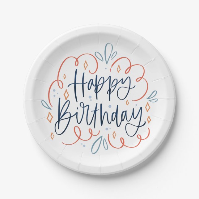 Creative Birthday Paper Plate (Front)