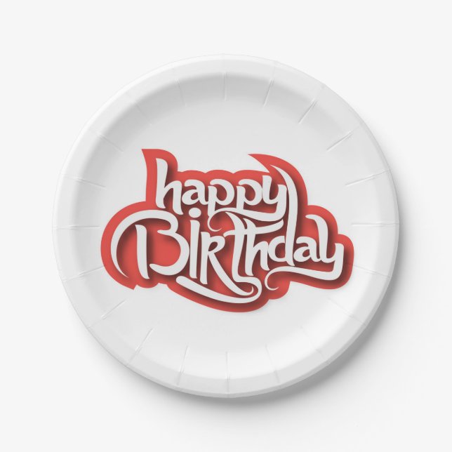 Creative Birthday Paper Plate (Front)