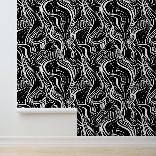 Creative Black and White Seamless Abstracts Wallpaper (Application)