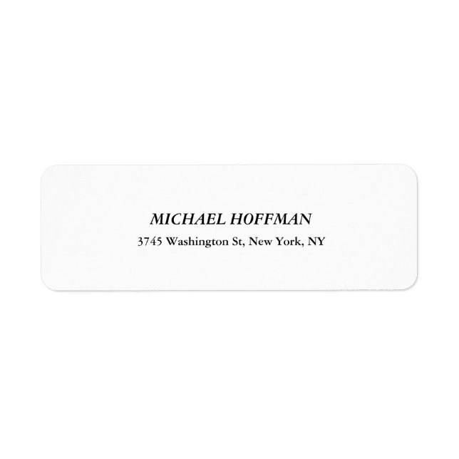 Creative Black & White Classical Italic Cute (Front)