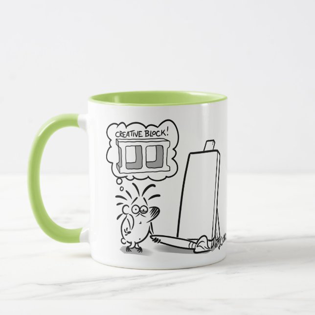 CREATIVE BLOCK by Jeff Willis Art Mug (Left)