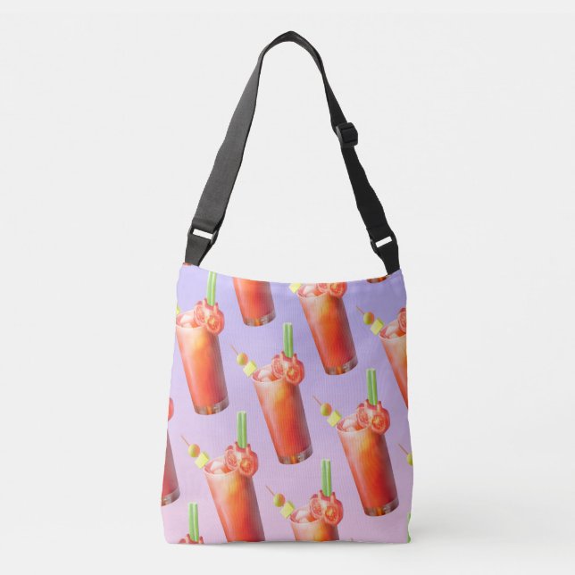 Creative Bloody Mary Cocktail Crossbody Bag (Front)