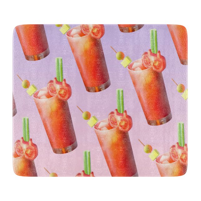 Creative Bloody Mary Cocktail Cutting Board (Front)