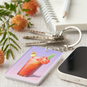 Creative Bloody Mary Cocktail Key Ring