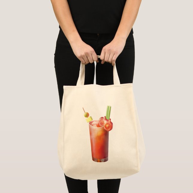 Creative Bloody Mary Cocktail Tote Bag (Front (Product))
