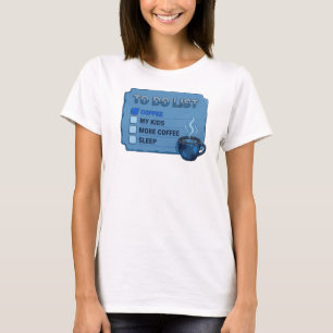 Creative Blue COFFEE FIRST SAVE WORLD Graphic Tee