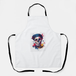 Creative Bones � Funny Artist Skull Apron