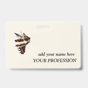 Creative Boutique Custom Name & Profession  ID Badge